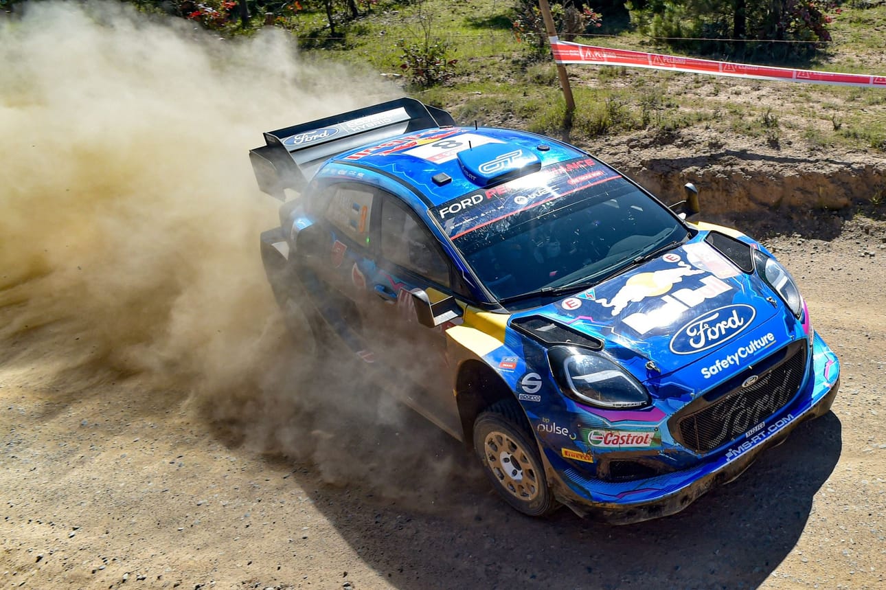 Chilen MM-rallissa Fordin virolaiskuski Ott Tänak. LEHTIKUVA/AFP