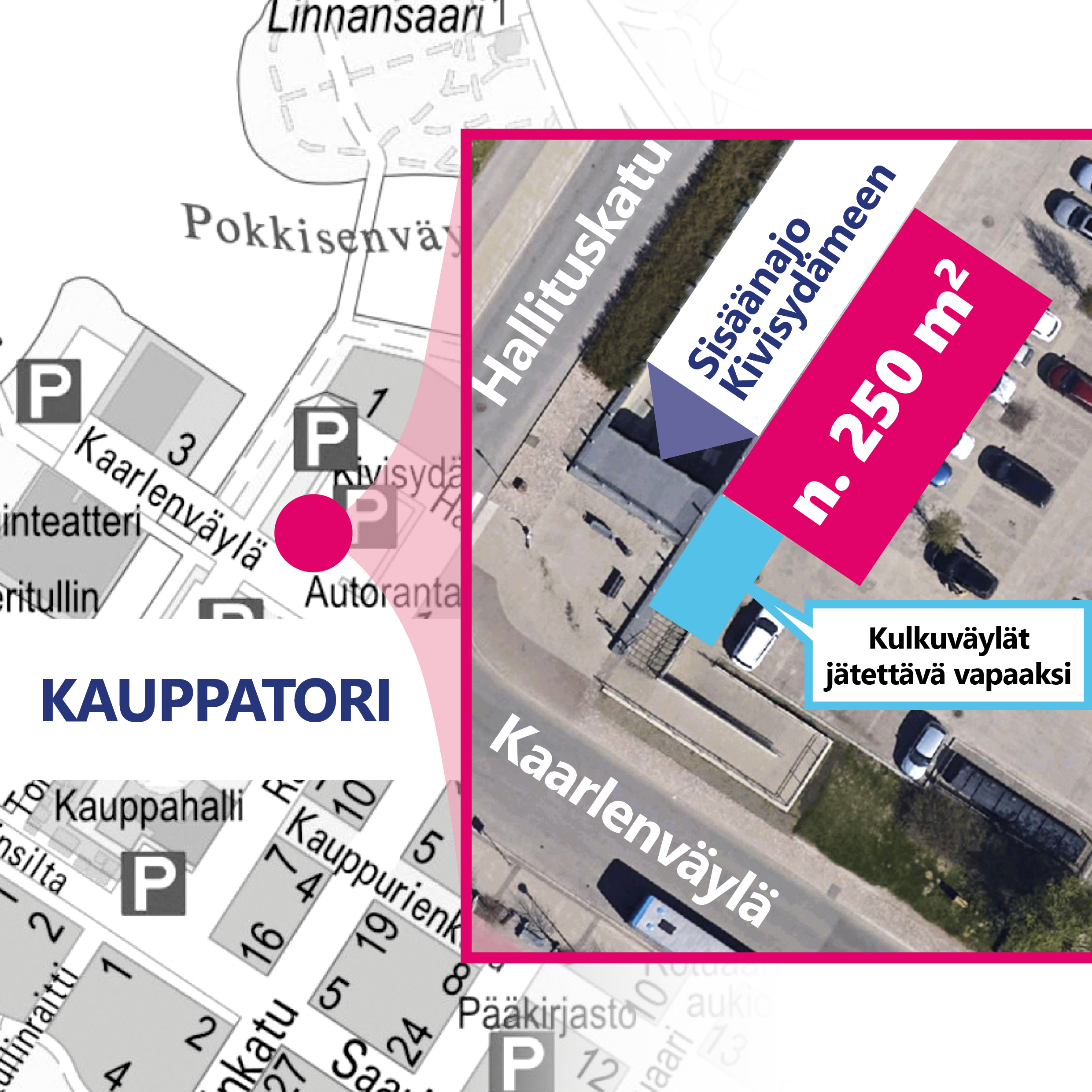 Oulun kaupunki kilpailuttaa benji-hyppypaikan torinrannassa