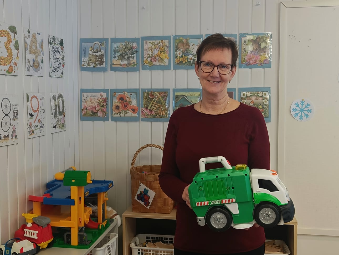 Rose-Marie Harri on työskennellyt myös Vaahteramäen avoimessa päiväkodissa.