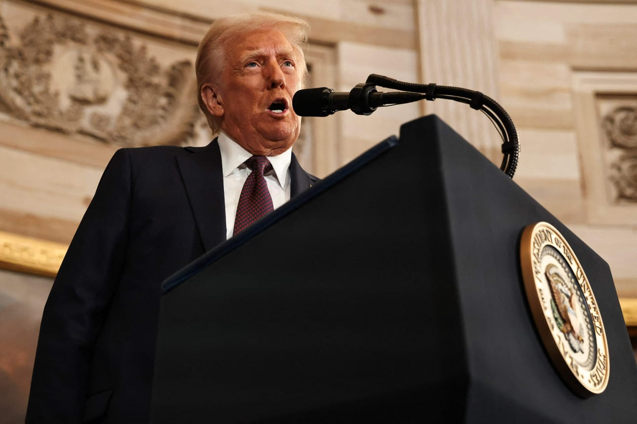 Donald Trump sanoi valmistelevansa tapaamista Vladimir Putinin kanssa. LEHTIKUVA/AFP