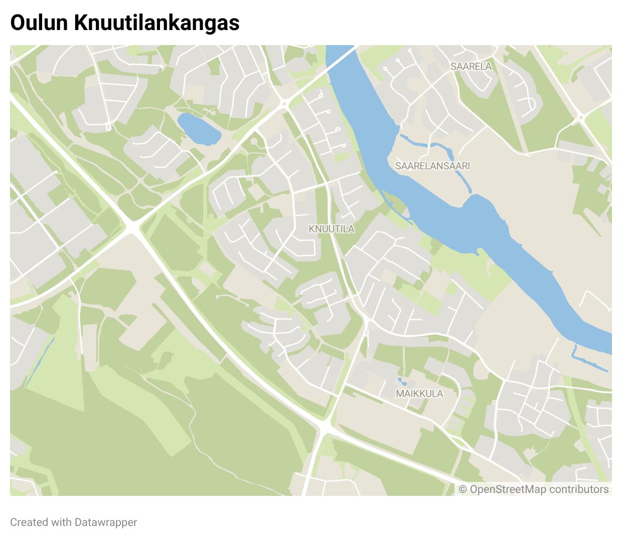 Puukotus tehtiin Oulun Knuutilankankaalla perjantai-iltana.
