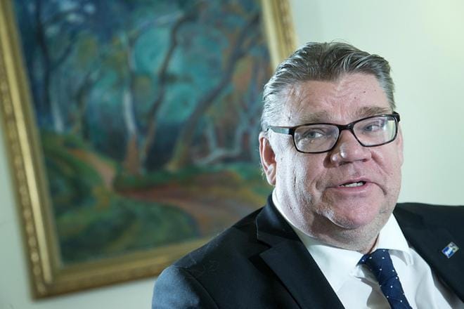 Ulkoministeri Timo Soini (ps.). Kuva: Mauri Ratilainen