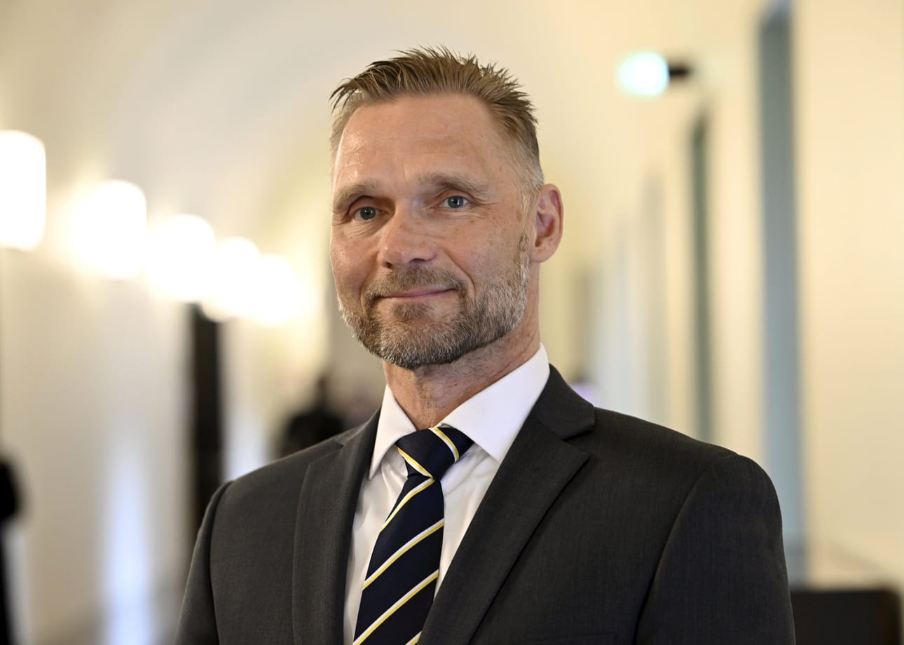 Tomi Immonen (ps.) on ensimmäisen kauden kansanedustaja, joka valittiin eduskuntaan Keski-Suomen vaalipiiristä. Arkistokuva. LEHTIKUVA / Heikki Saukkomaa
