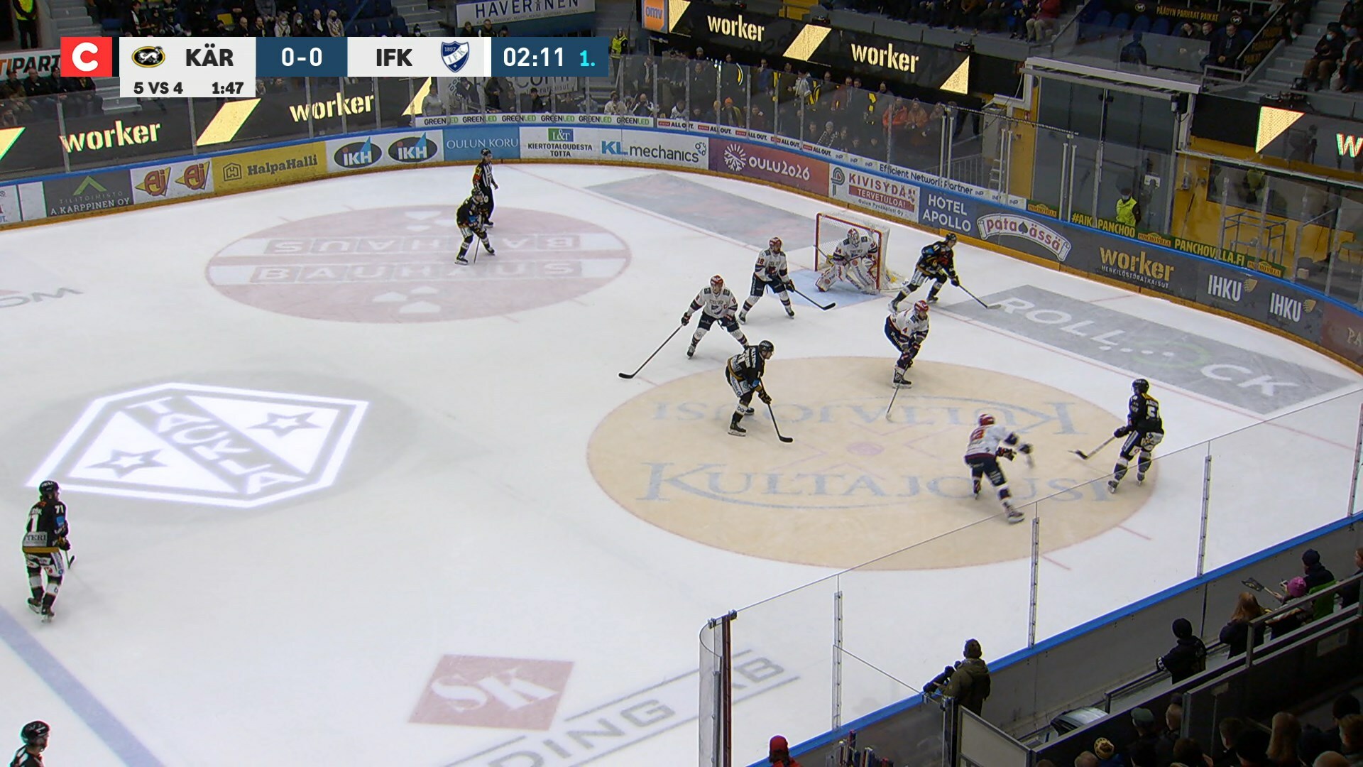 Kärpät–HIFK-ottelun maalikooste