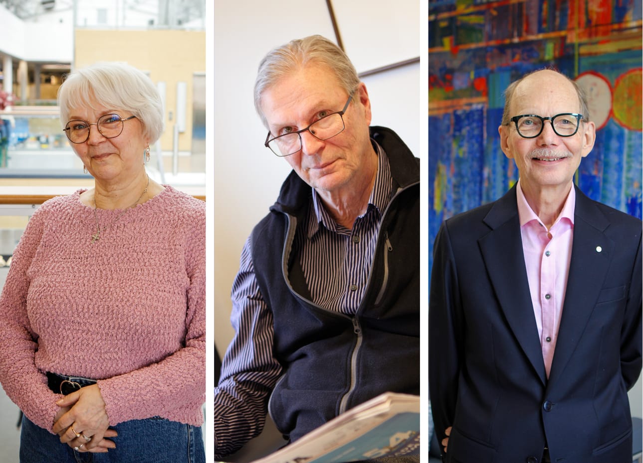 Meri-Lapissa toimii useita eri säätiöitä. Kuvassa Irma Stormbomin -säätiön hallituksen puheenjohtaja Tarja Vanhala, Kulttuuri- ja tiedesäätiö Kemi 2000:n asiamies ja hallituksen puheenjohtaja Heikki Lääkkölä sekä Jorma Koivusen ja Raija Näätsaaren Lukiostipendisäätiön puheenjohtaja Hannu Pirkola.