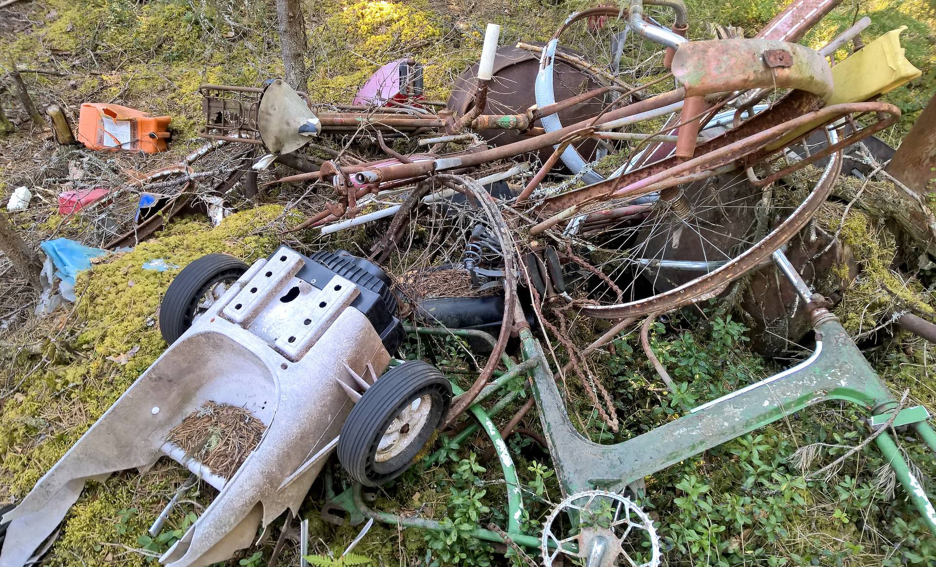 Metsästä löytyi ruostunut romukasa – ympäristösihteeri kertoo, mitä tällaisille pitää tehdä