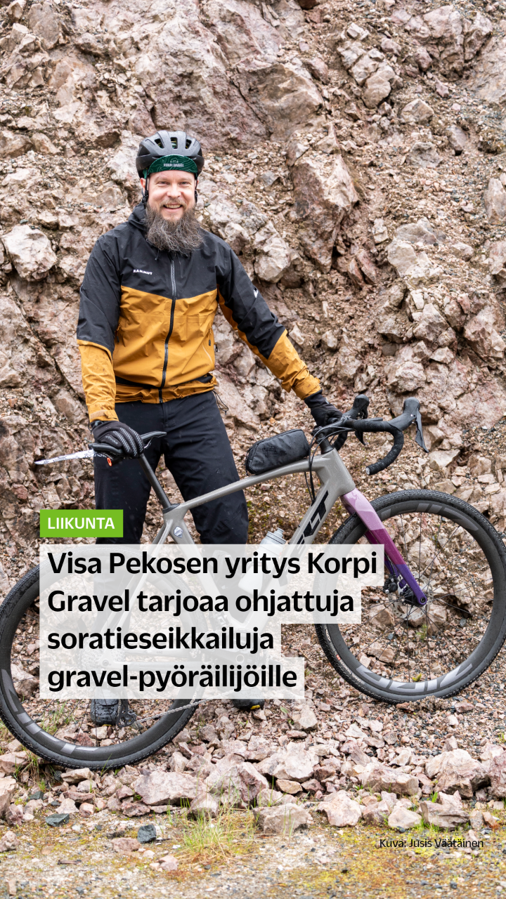 Korpi Gravel -yrittäjä Visa Pekonen