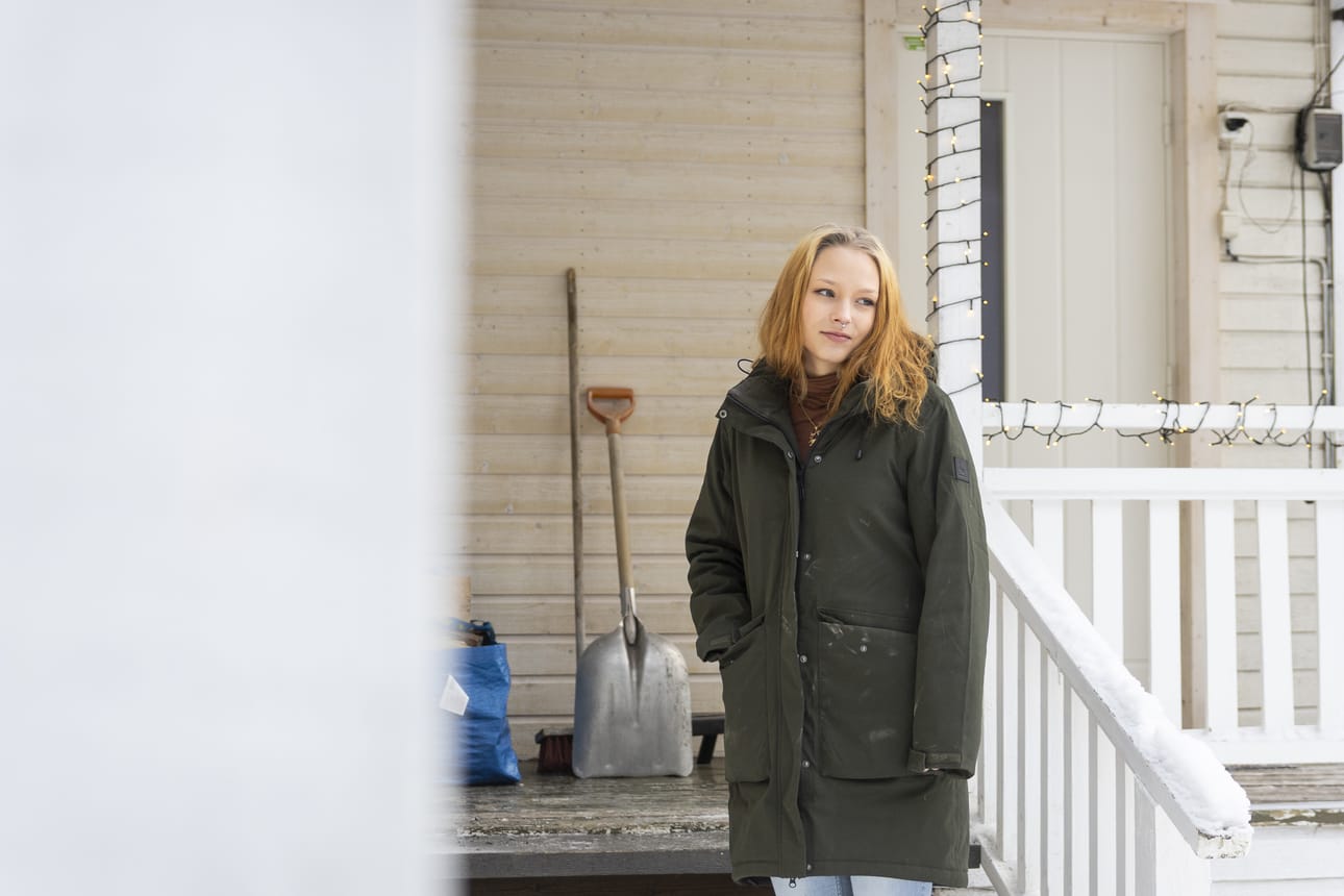 Janette Häätylä viihtyy Haapavedellä erinomaisesti.
