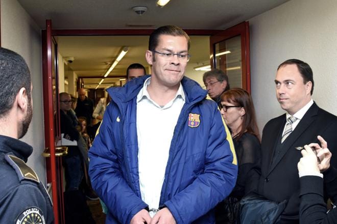 Ilja Janitskin vangittiin epäiltynä kahdestatoista eri rikoksesta Helsingissä tiistaina. Tässä kuvassa hän oli luovutusoikeudenkäynnissään Andorrassa 19. lokakuuta 2017.KUVA: Tommi Parkkonen / Alman arkisto