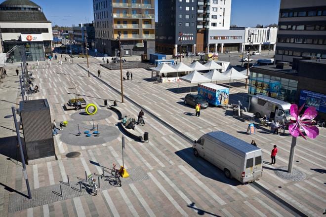 Uusi kivijalkaliike avataan Seinäjoen Keskustorin laidalle maaliskuussa. ARKISTOKUVA: TOMI KOSONEN