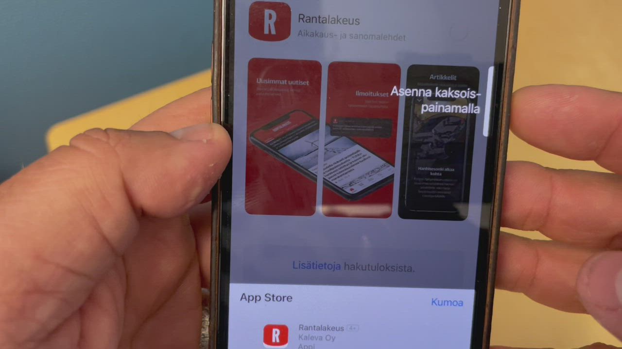 Näin otat Rantalakeuden uutissovelluksen käyttöön – päätoimittaja näyttää miten sovellus ladataan puhelimeen
