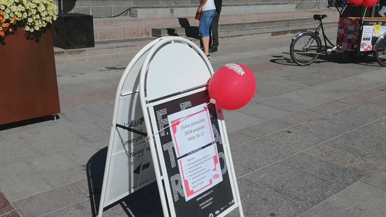 Oulun Juhlaviikkojen avajaiset Rotuaarilla