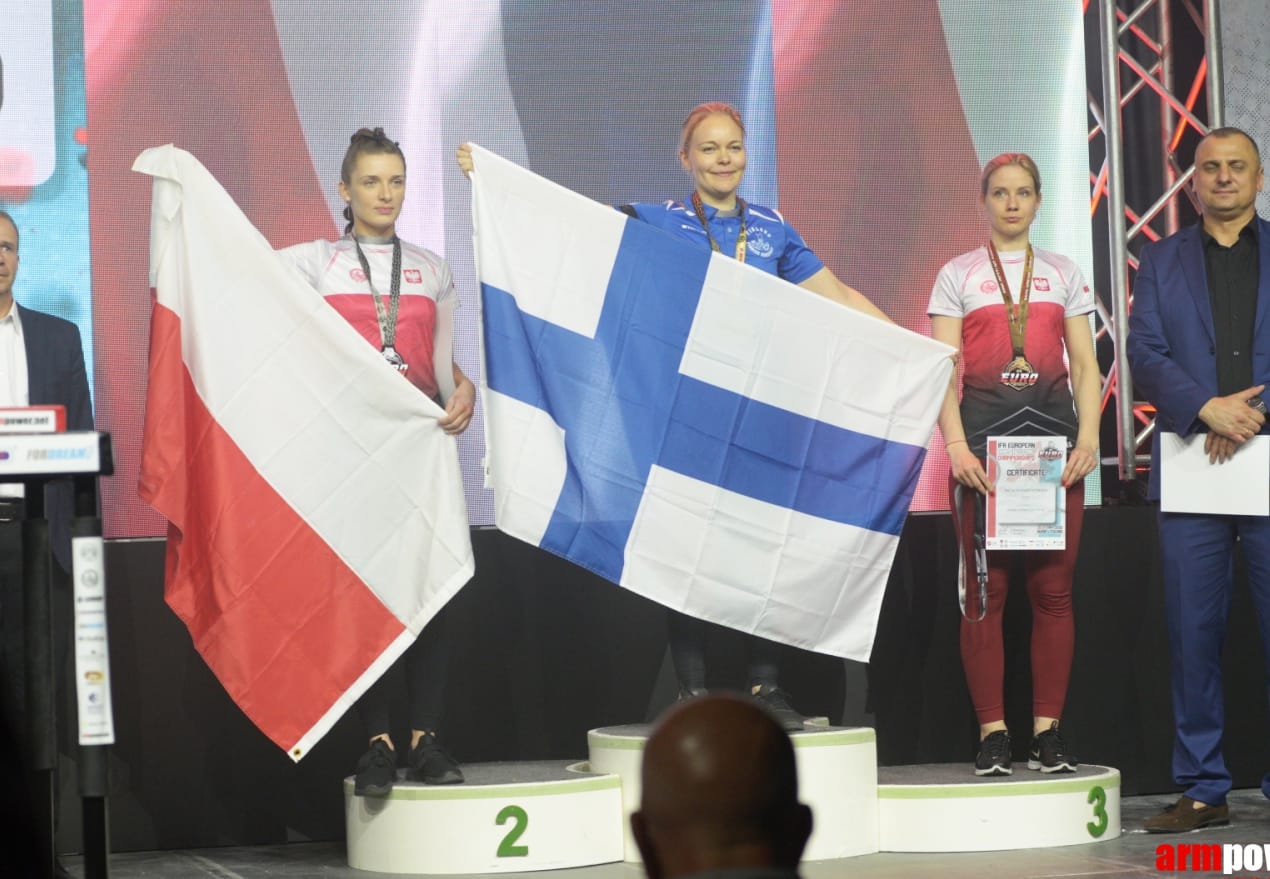 Erika Ketola pääsi tuulettamaan Euroopan mestaruuskisoissa ykköspallille.