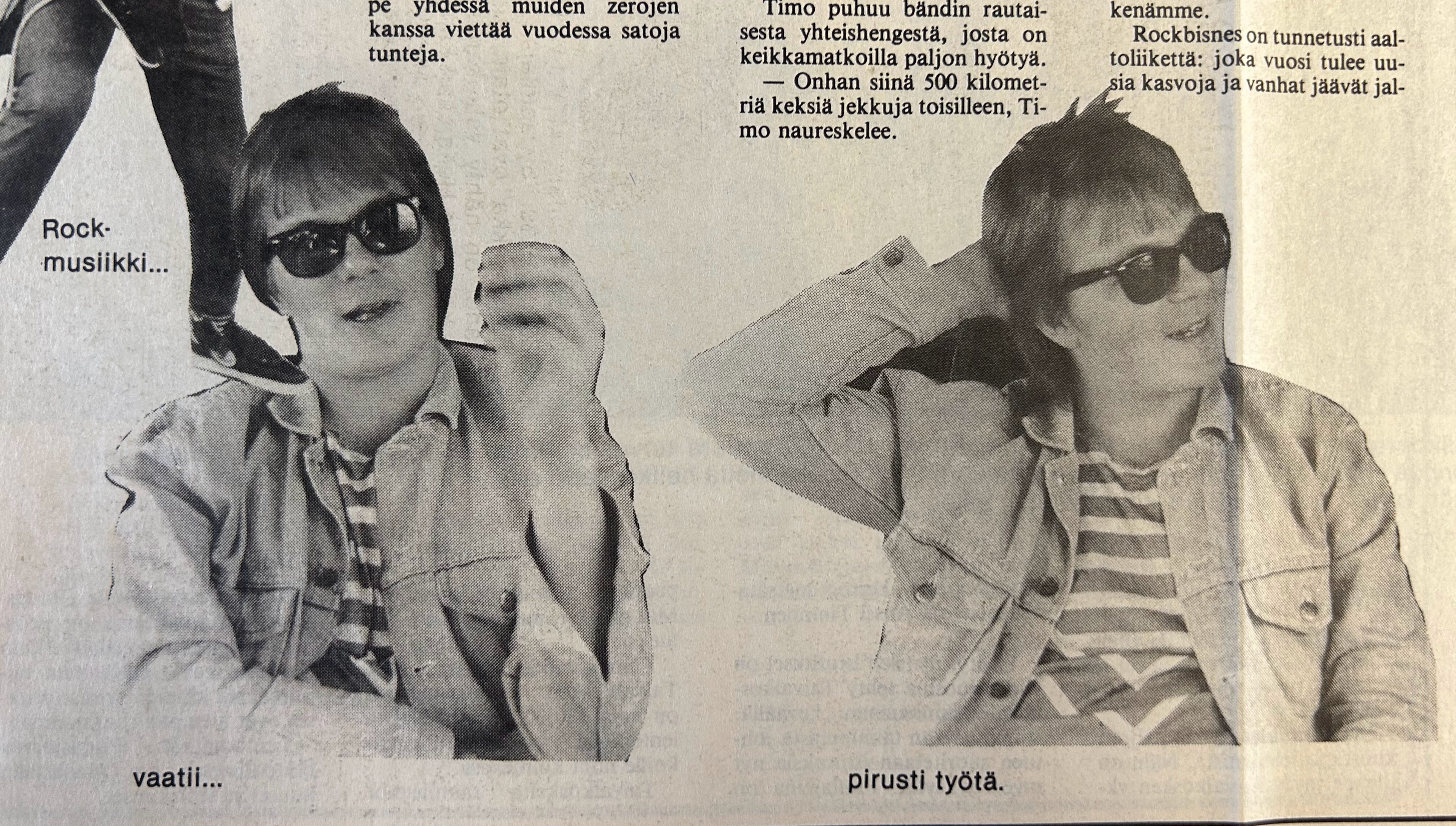 Vanha kuva: Zero Ninen kitaristi kertoi henkilöjutussa vuonna 1985, miten yhtye päätyi huipulle