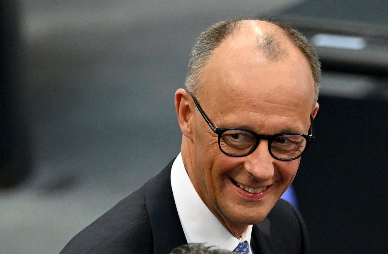 Saksan uusi liittokansleri Friedrich Merz keskusteli torstaina Ukrainan presidentin Volodymyr Zelenskyin kanssa puhelimitse. LEHTIKUVA / AFP