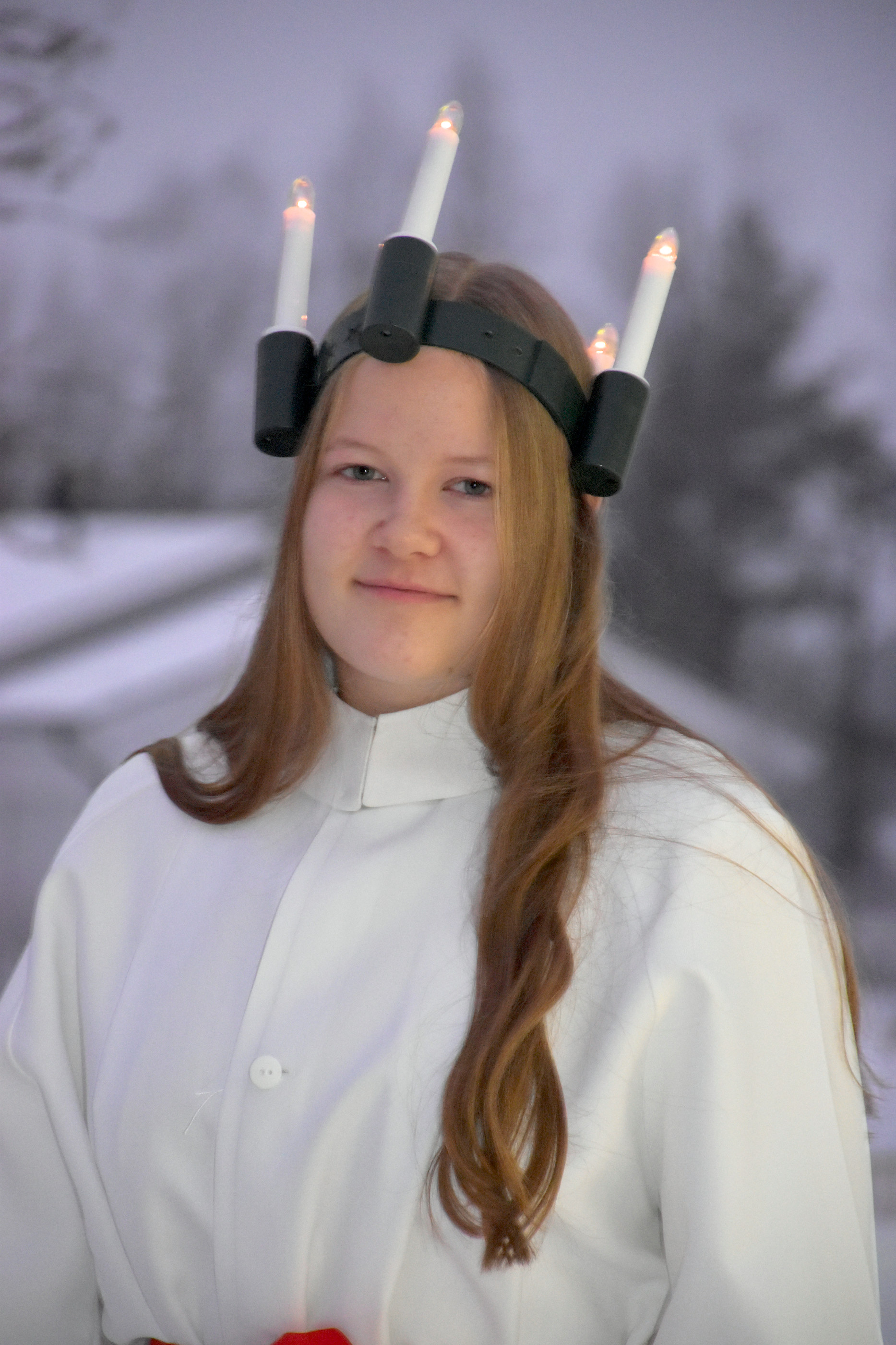 Nelma Maaninka on tämän vuoden Posion Lucia-neito.