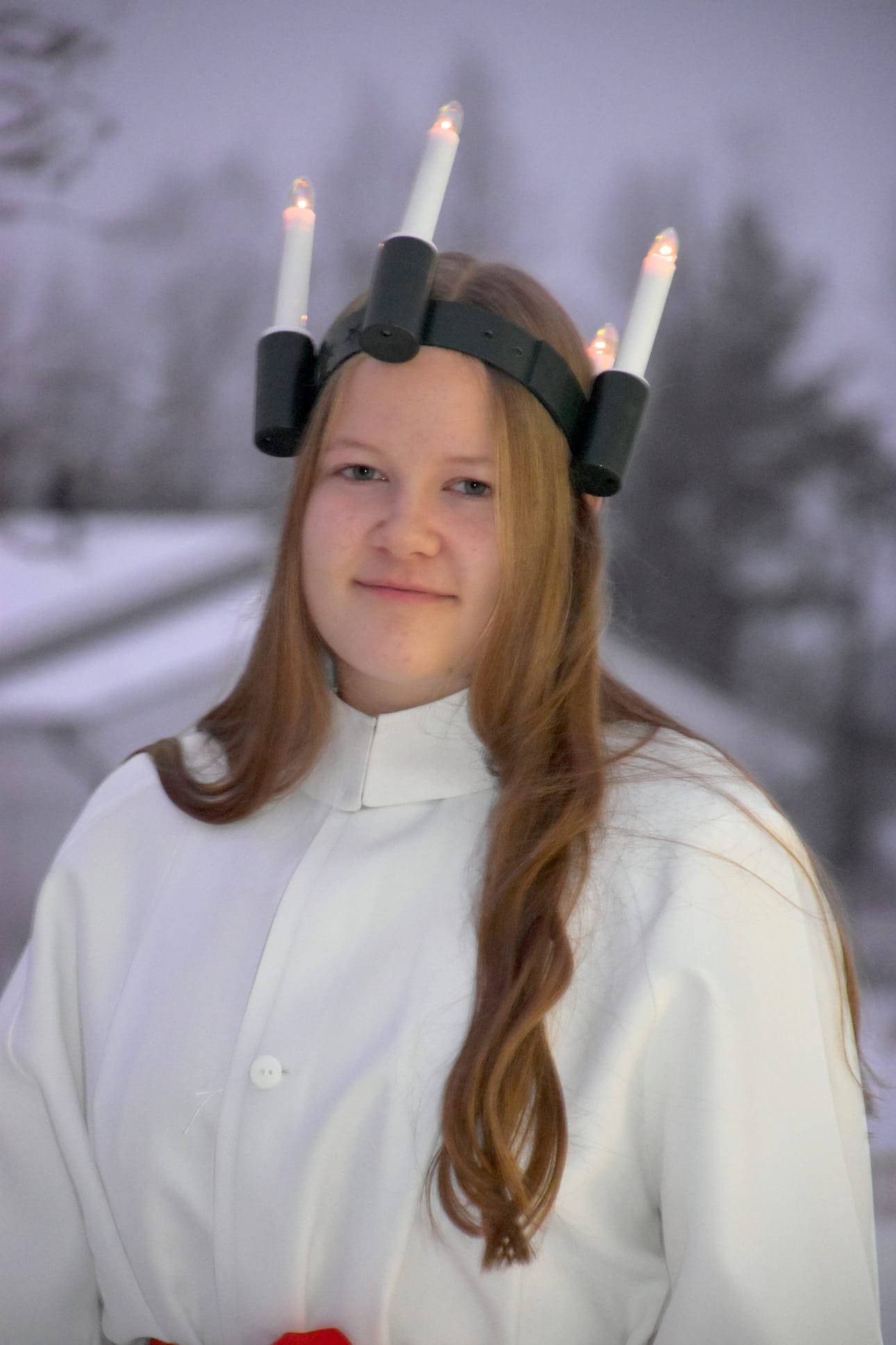 Nelma Maaninka on tämän vuoden Posion Lucia-neito.
