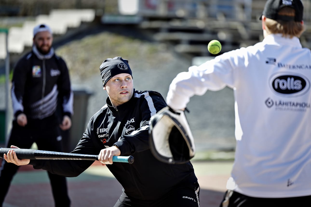 Markus Hallasuo iski Pattijokea vastaan viisi juoksua. Lyöjäjokerin kauden kokonaissaldo on 1+49. Arkistokuva.