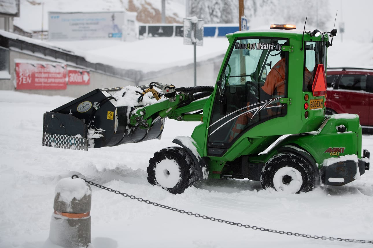 Tiistaina Koillismaalla oli päällä täysi talvi.