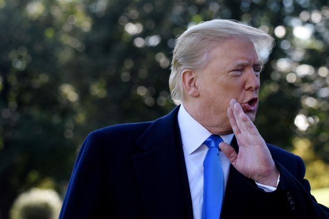Yhdysvaltain presidentti Donald Trump ei enää usko, että ilmastonmuutos on petkutusta. KUVA: EPA/Olivier Douliery