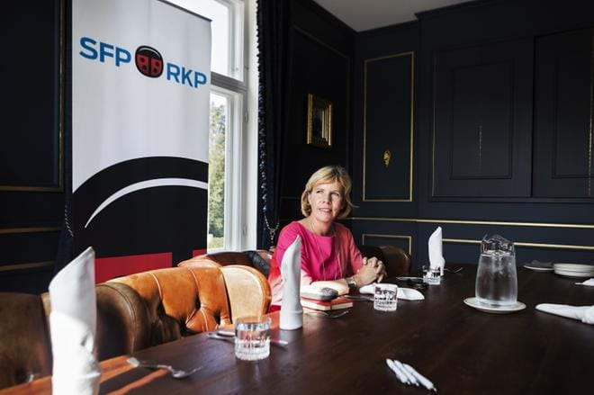 RKP:n puheenjohtaja Anna-Maja Henriksson. Arkistokuva: Jarno Pellinen.