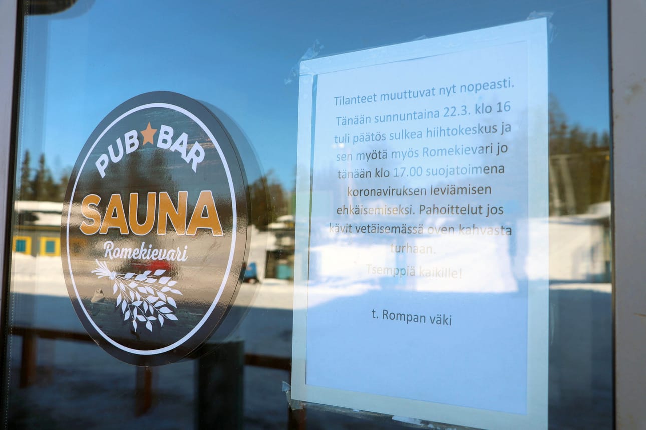 Koronavirustilanteen takia ravintoloissa ei saa syödä tai juoda sisätiloissa. Take away -myyynti on sallittua. Silti monet ravintolat ovat sulkeneet ovensa, niin myös Syötteen alueella.