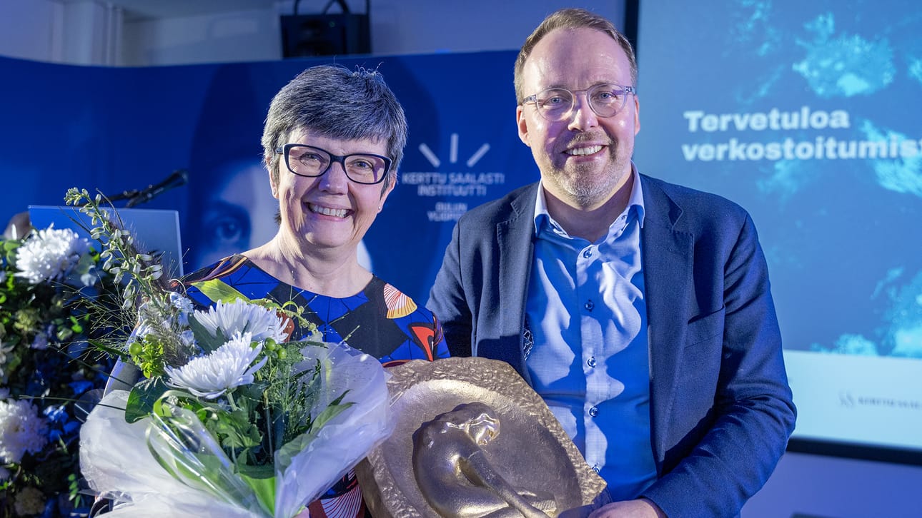 Felicity Kelliher ja Matti Muhos.