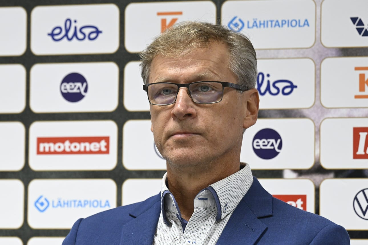 Päävalmentaja Markku Kanerva Helsingissä 30. elokuuta 2023. LEHTIKUVA / MARKKU ULANDER