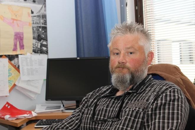 Kristiinan perusturvajohtaja Christian Lindedahl pitää Esperin vetäytymistä Kristiinasta surullisena. KUVA: LOTTA KALLIO