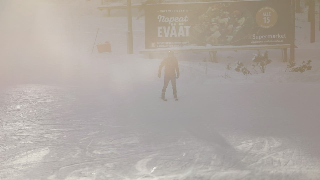 Laskettelua Ounasvaaralla