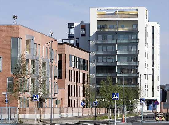 Maamerkki. Fokkatorni on asuntomessualueen maamerkki.