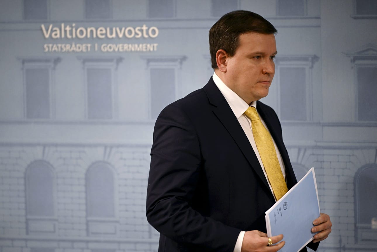 Ulkomaankauppa- ja kehitysministeri Ville Tavio (ps.), LEHTIKUVA / ANTTI AIMO-KOIVISTO