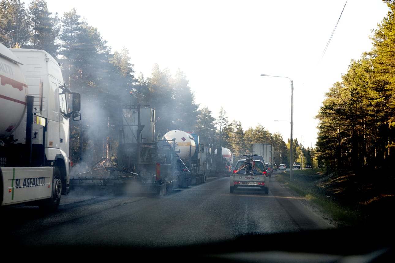 Kasitietä päällystetään Pattijoelta Ouluun päin ensi viikolla.