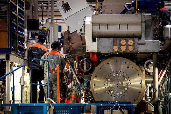 Wärtsilä toimittaa kaksitoista Wärtsilä 32 -moottoria Bangladeshiin. ARKISTOKUVA: KALLE LYDMAN