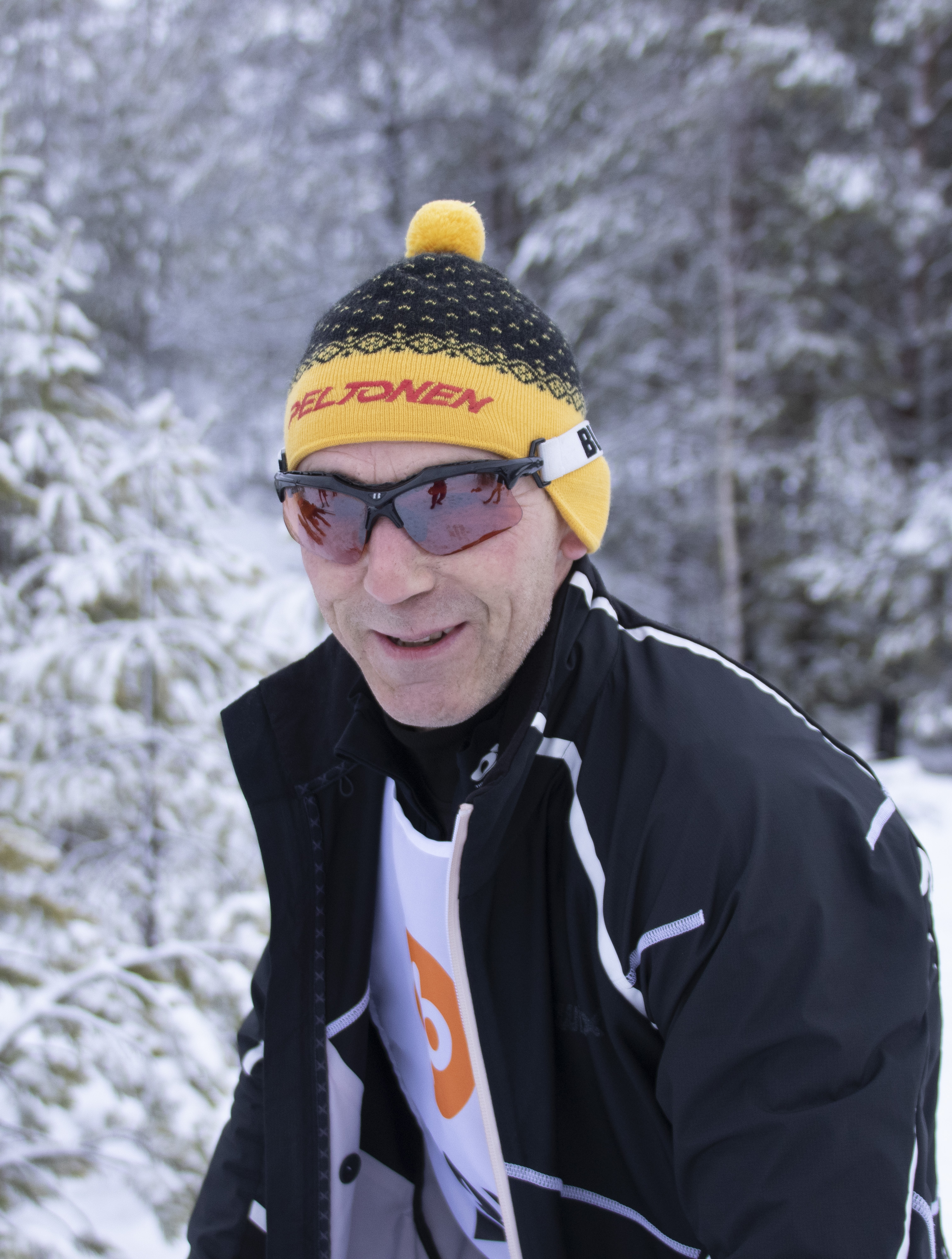Pulkkilan Ponnen Jouko Helenius on osallistunut Kestilän Laskiaishiihtoihin siitä lähtien, kun palasi aikuisiällä hiihtoladuille. 