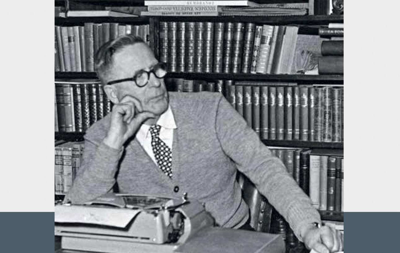 Historiallista ajankuvaa Artturi Leinosen työhuoneelta. Kuva on tänään julkistettavan kirjan kannesta.