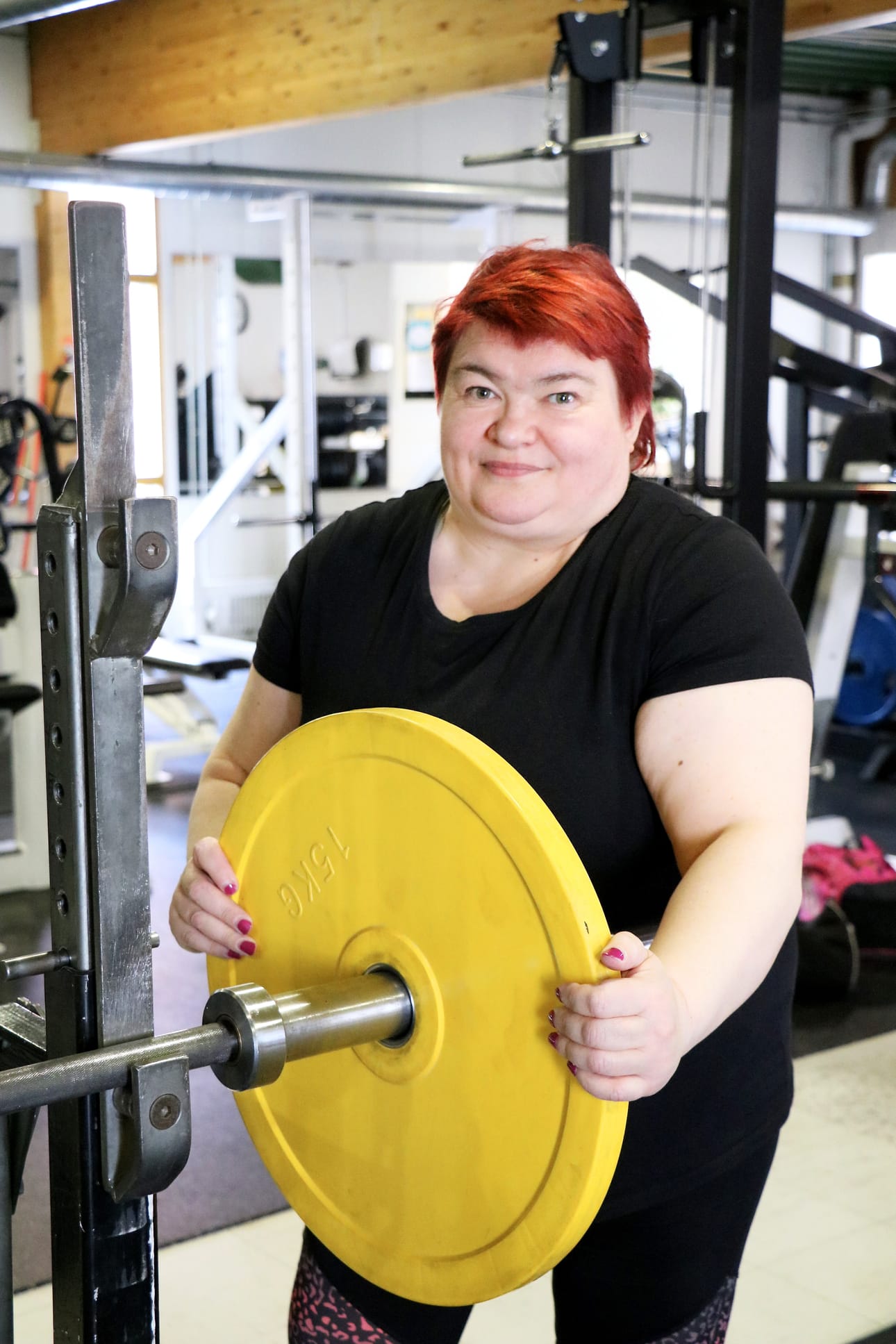 Voimanostoa harrastava Kirsti Paloniemi tähtää kansainvälisille lavoille.