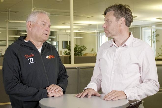 Futisstudion vieraana henkinen valmentaja Lasse Norrgård. Kuva: Aleksi Mäkinen