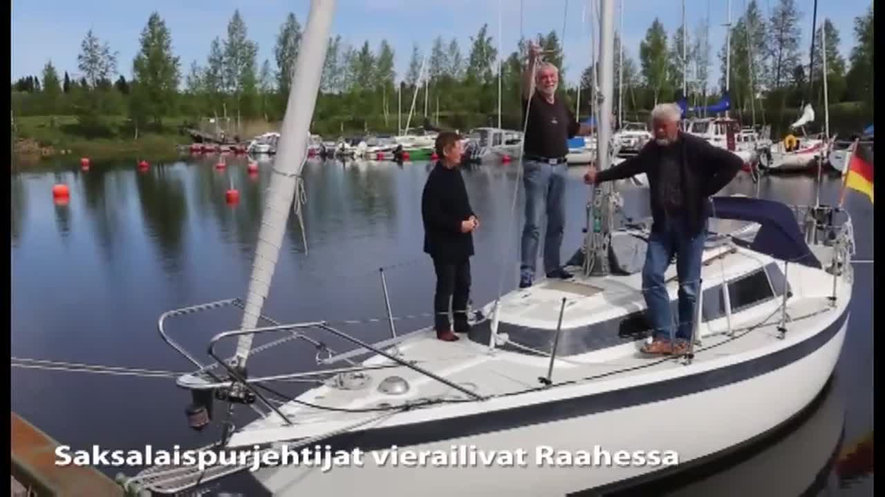 Saksalaispurjehtijat vierailivat Raahessa