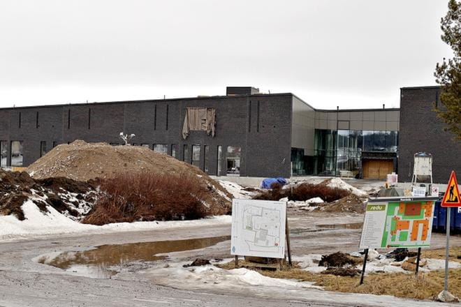 Työtapaturma sattui Wasaconin työmaalla Kurikan kampuksella. KUVA: HEIKKI HAKANEN