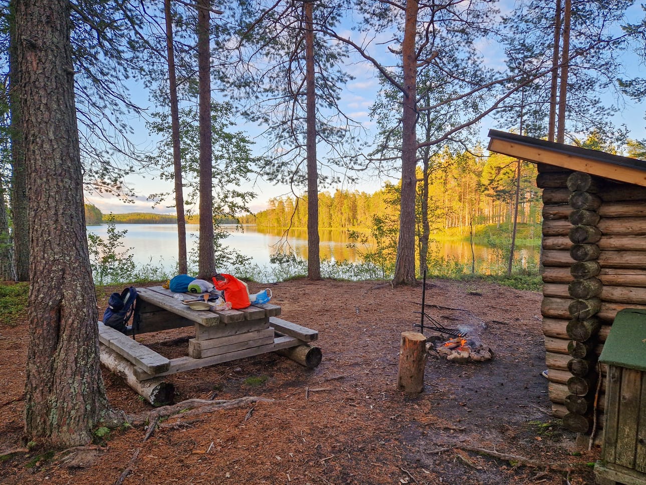 Aittojärven laavu on hieno leiripaikka.
