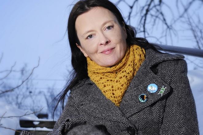 Sari Peltoniemi oli tänä syksynä ehdolla Pohjalaisen kirjallisuuspalkinnon saajaksi. KUVA: SUVI ROIKO