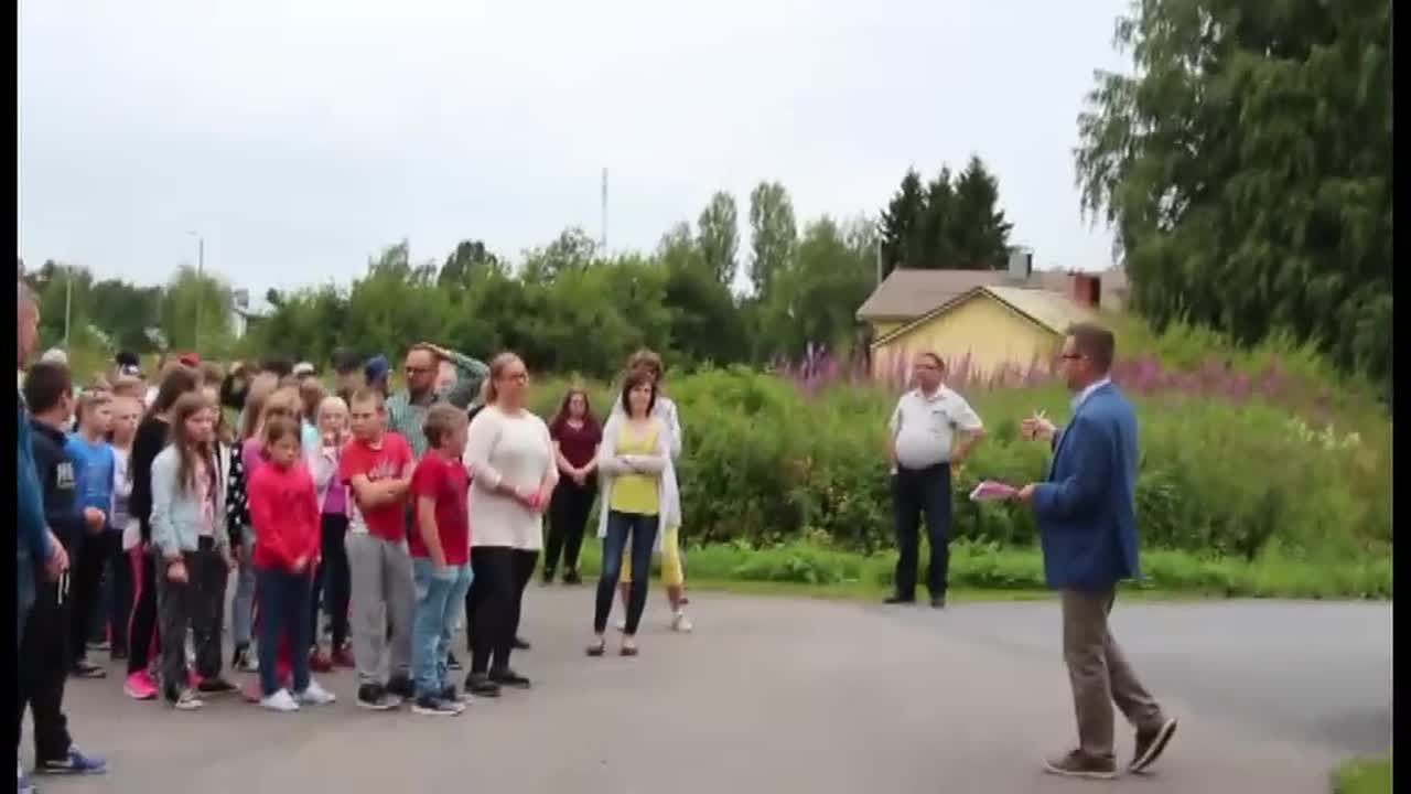 Merijärven Koivupuhdon koulun poistumisharjoitus