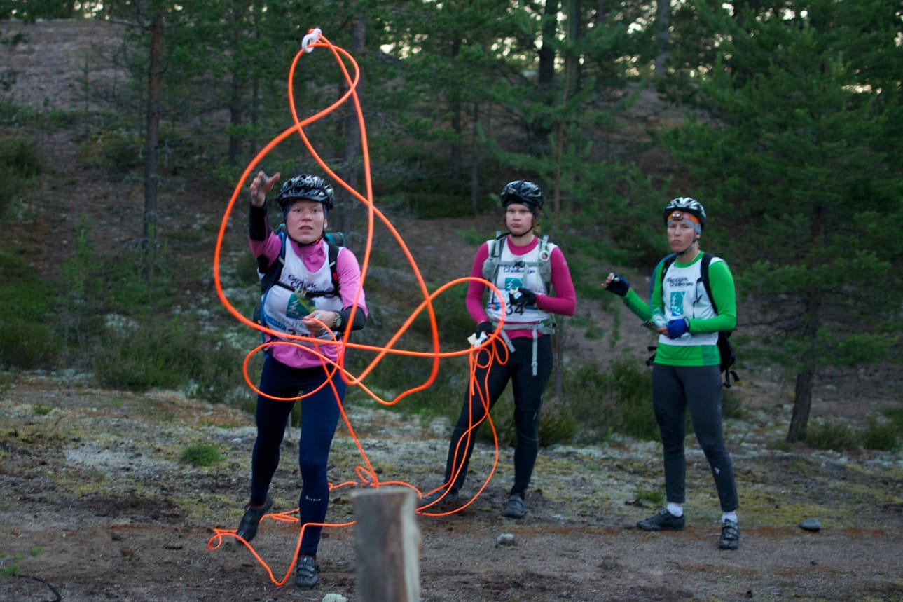 Kuva viime vuoden kilpailusta. Kilpailuun kuuluu monenlaisia tehtäviä.