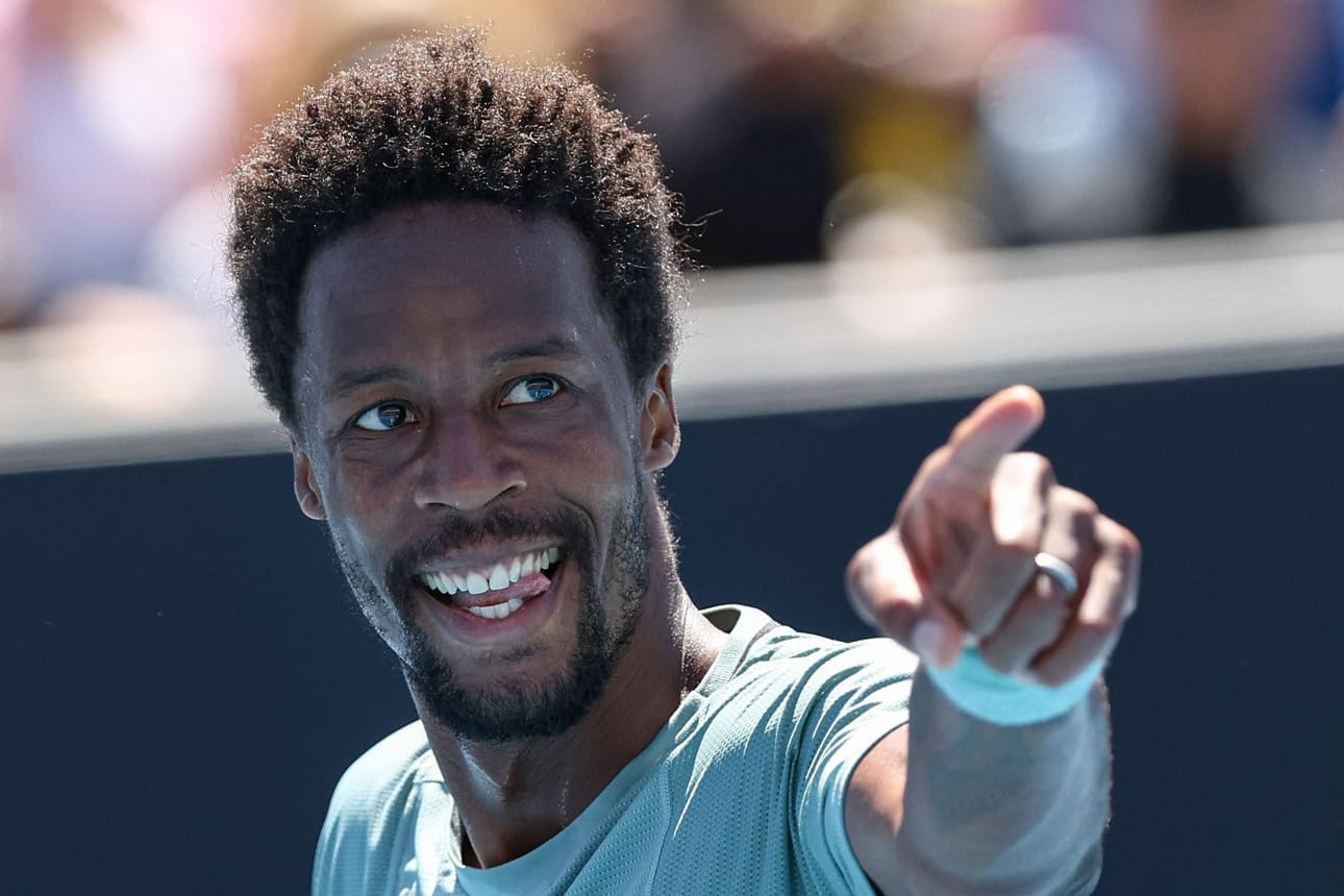 Gael Monfils pelaa 19. kertaa Australian avoimissa ja eteni nyt kuudennen kerran neljännelle kierrokselle. LEHTIKUVA/AFP