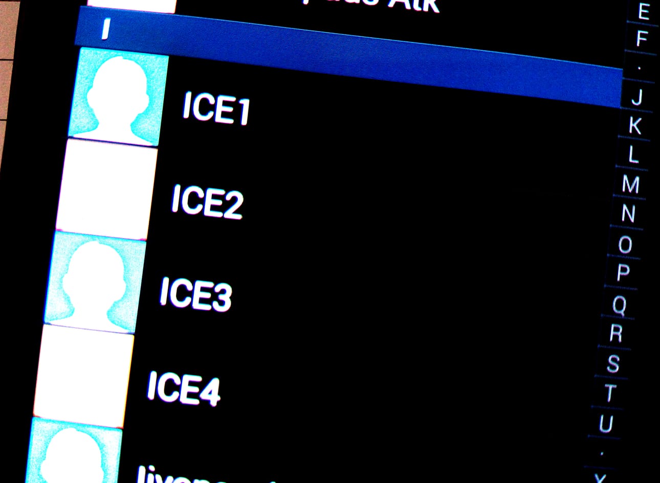 ICE tarkoittaa lähiomaista, johon voidaan ottaa yhteyttä hätätilanteessa.