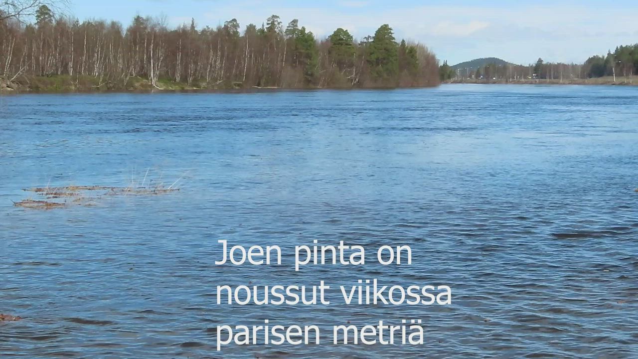 Vesi nousee Ivalojoessa