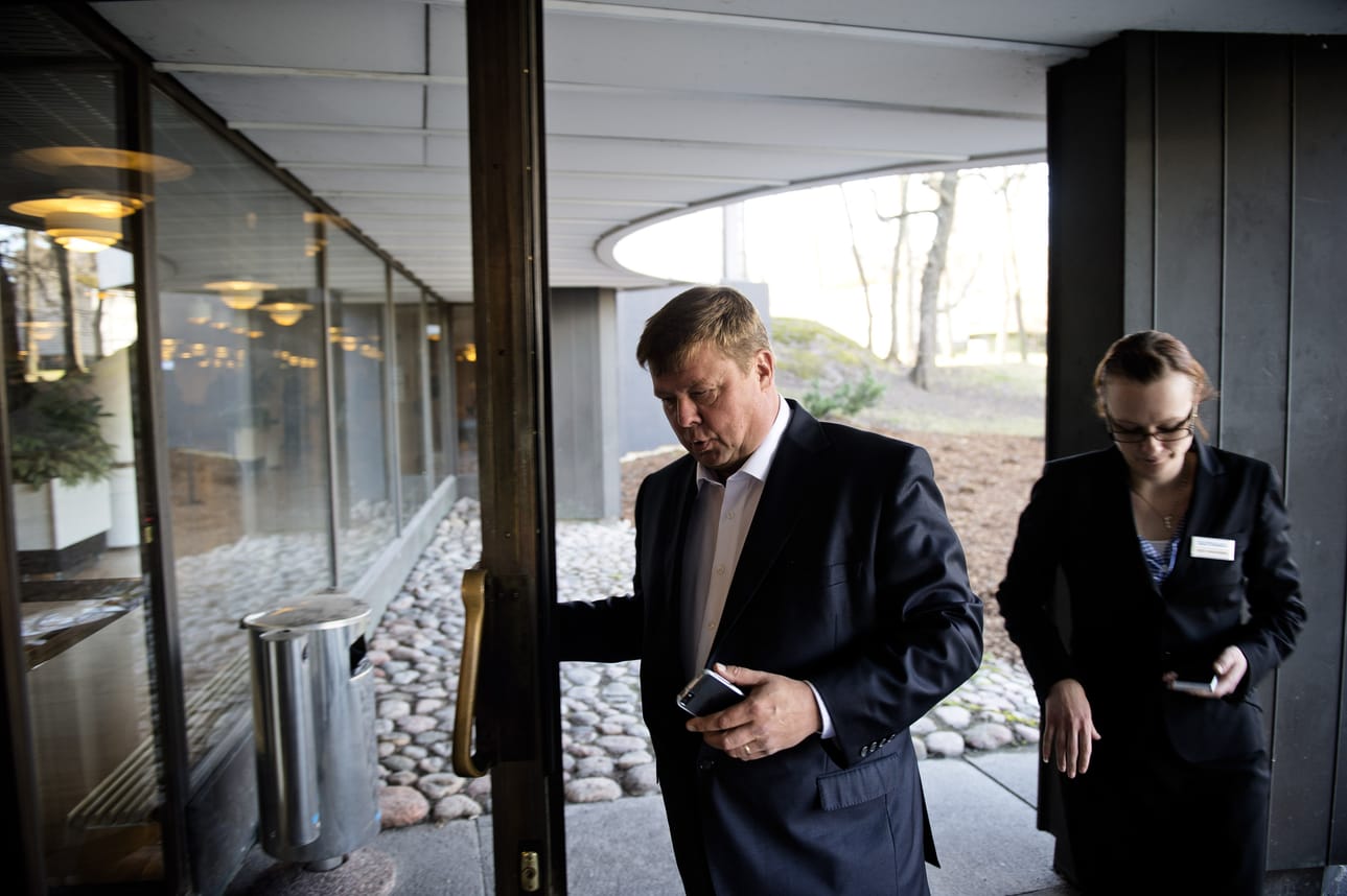 Talvivaaran toimitusjohtaja Pekka Perä yhtiön yhtiökokouksessa Finlandia talossa. Arkistokuva.