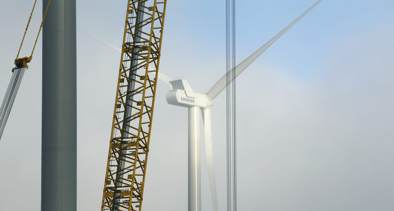 Iin Olhavaan pystytettiin viime vuoden lopulla uusia tuulivoimaloita.