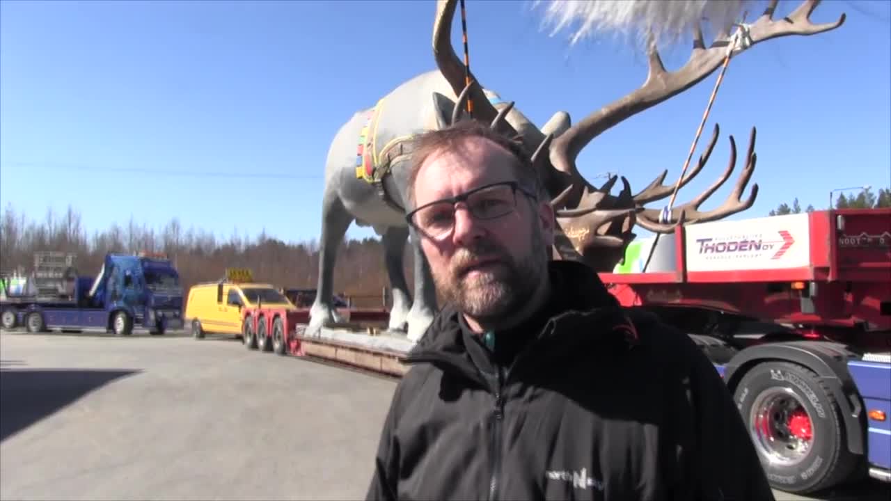 Jättiporo lähti Lappiin - matkavauhti maksimissaan kuuttakymppiä